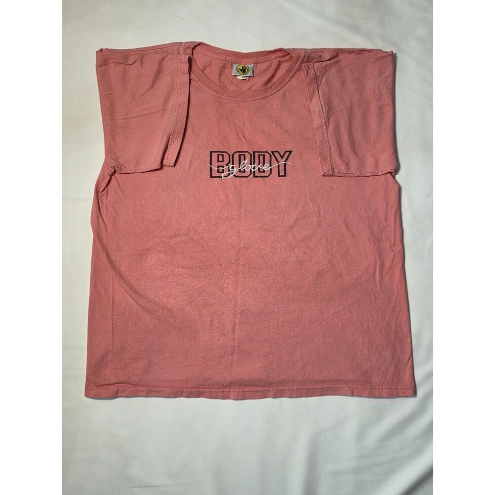 Vintage Body Glove Men's Size Large Pink 100% Cotton Made in Canada T-Shirt L